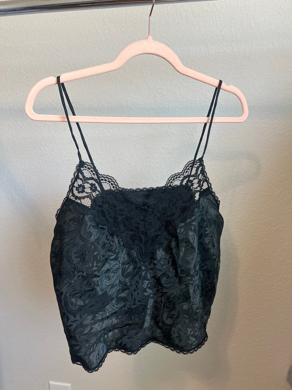 Vintage Deena Black Camisole Size Large